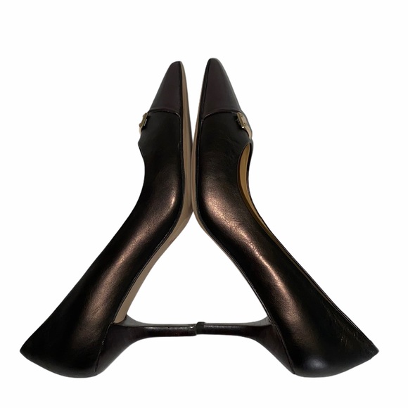 Coach Leather Zan Mat Calf Pump Shoes size 5B - Picture 13 of 13